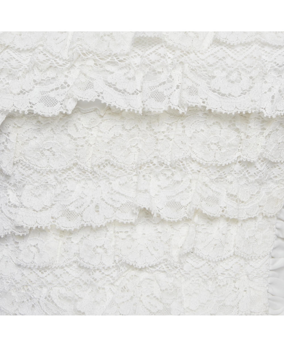 Pre-Owned Dolce & Gabbana Women's White Lace Trim Cotton Strapless Corset Top