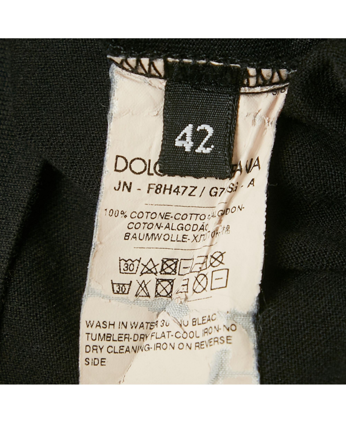 Pre-Owned Dolce & Gabbana Women's Black Slogan Print Jersey Tank Top