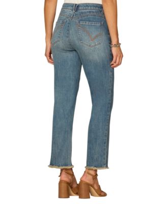 Petite High Rise Slim Straight Jeans