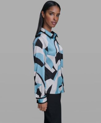 Women's Collared Button-Down Top