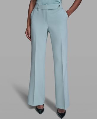 Women's Mid-Rise Wide Leg Pants