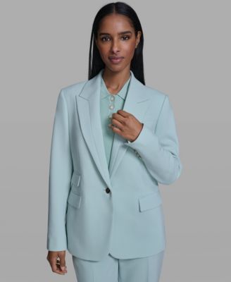 Women's Notch Lapel Collar One-Button Jacket
