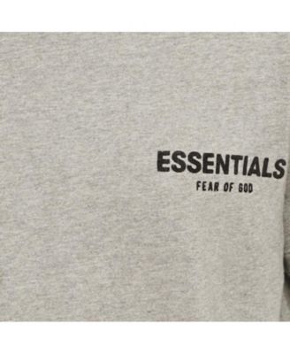 Men's Essentials Dark Grey Cotton Knit Crewneck T-Shirt