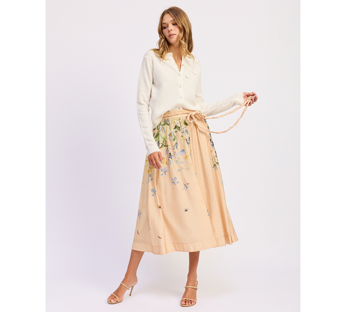 En Saison Women's Carrera A-Line Midi Skirt