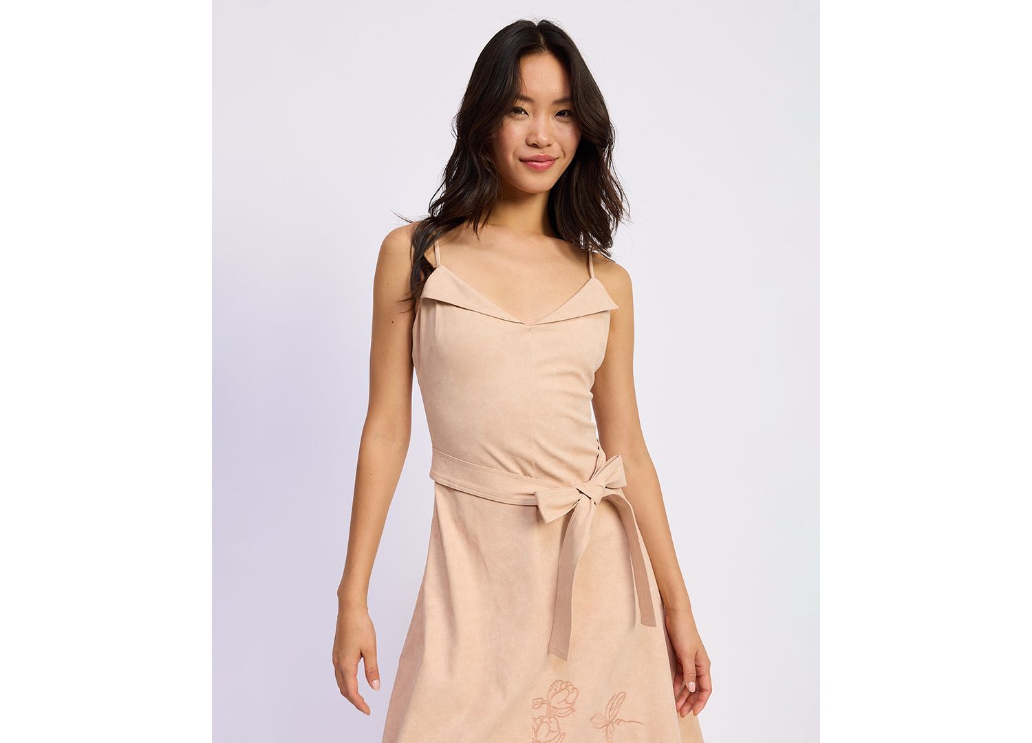 Women's Donna V-Neck Midi Dress