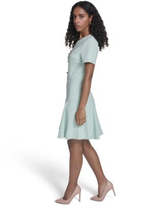 Women's Short-Sleeve Flippy Skirt Dress