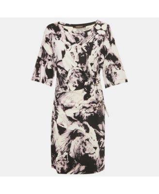 Women's Multicolor Printed Jersey Midi Dress