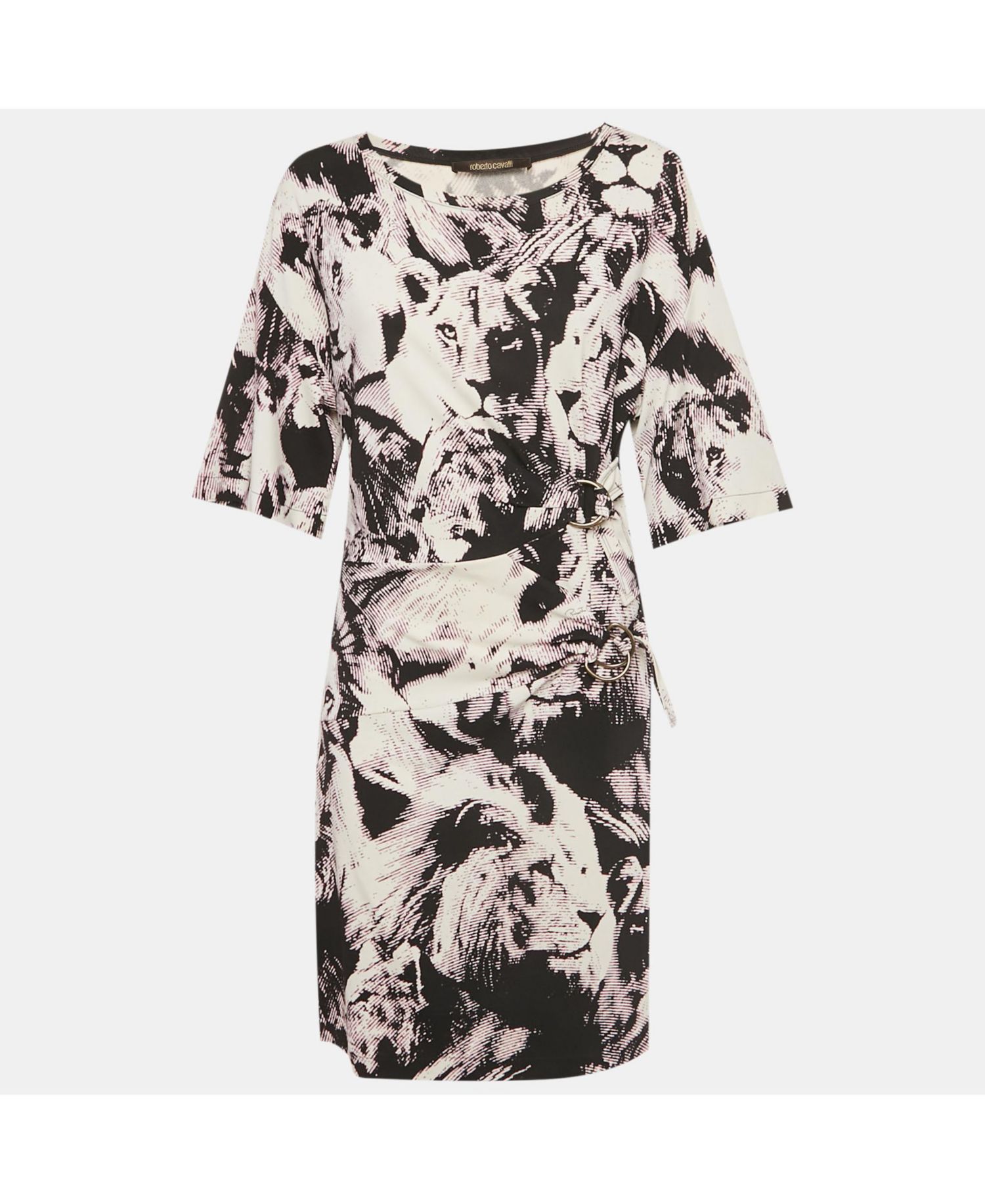 Women's Multicolor Printed Jersey Midi Dress