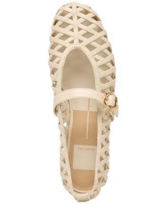 Women's Bodey Woven Round Toe Mary Jane Flats