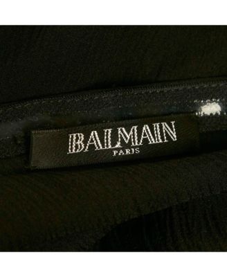 Women's Black Silk Tiered Off-Shoulder Top