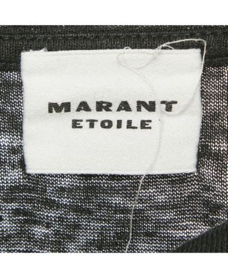 Women's Etoile Black Zewel Logo Linen T-Shirt