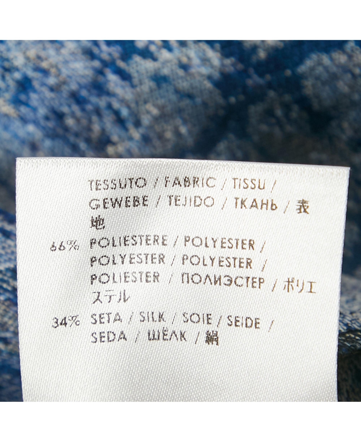 Pre-Owned Stella Mccartney Women's Blue Jacquard Blouse