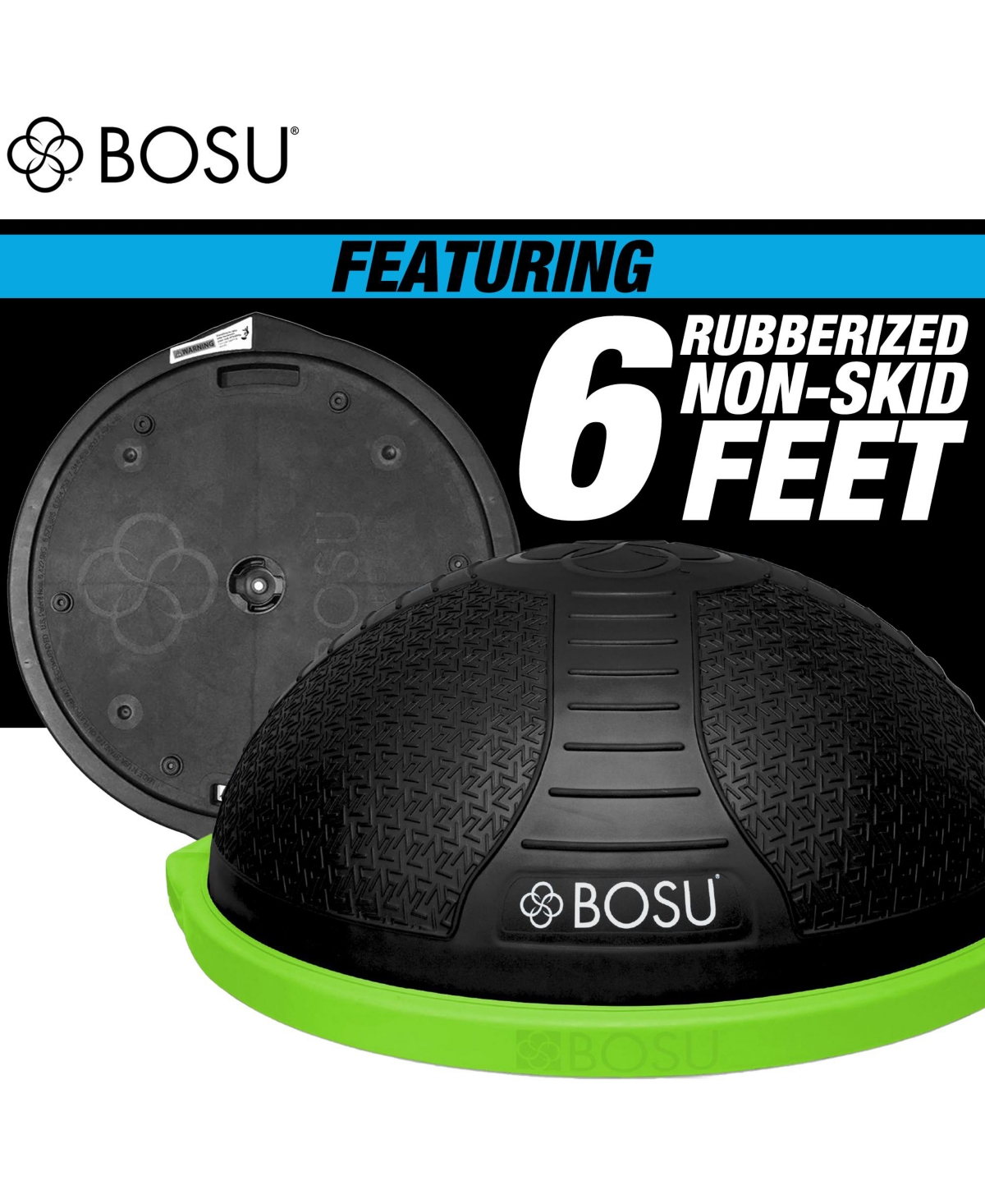 Bosu Nexgen Balance Strength Trainer, Home Gym Workout Equipment, 26