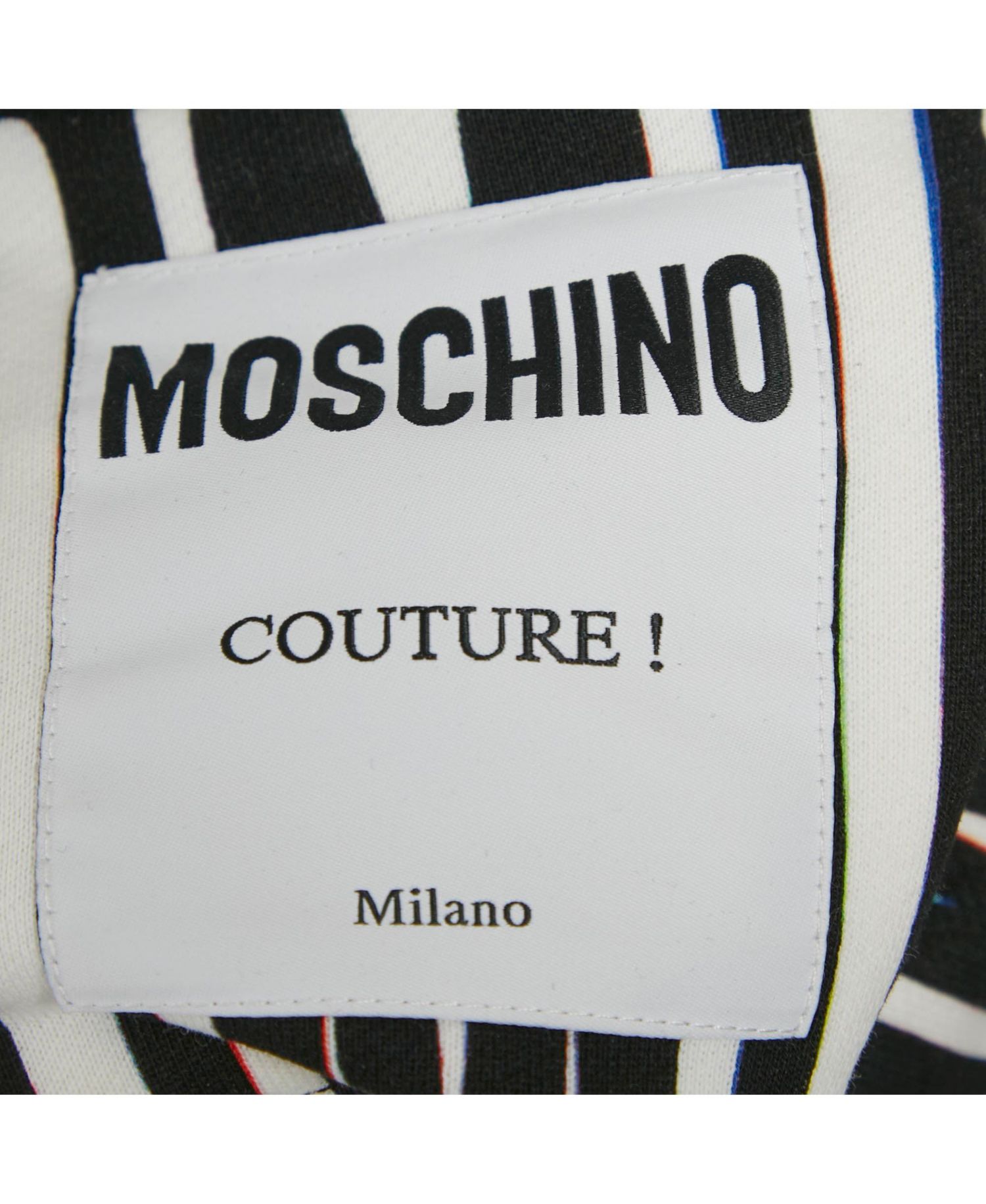 Men's Couture Black/white Logo Print Hoodie