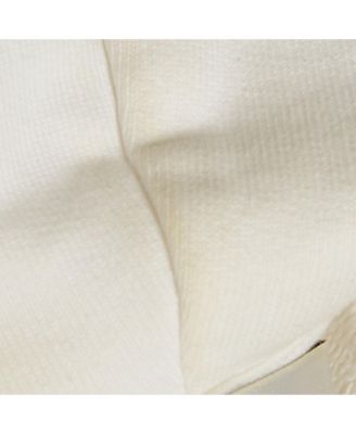 Men's White Logo Print Cotton Oversize Hoodie