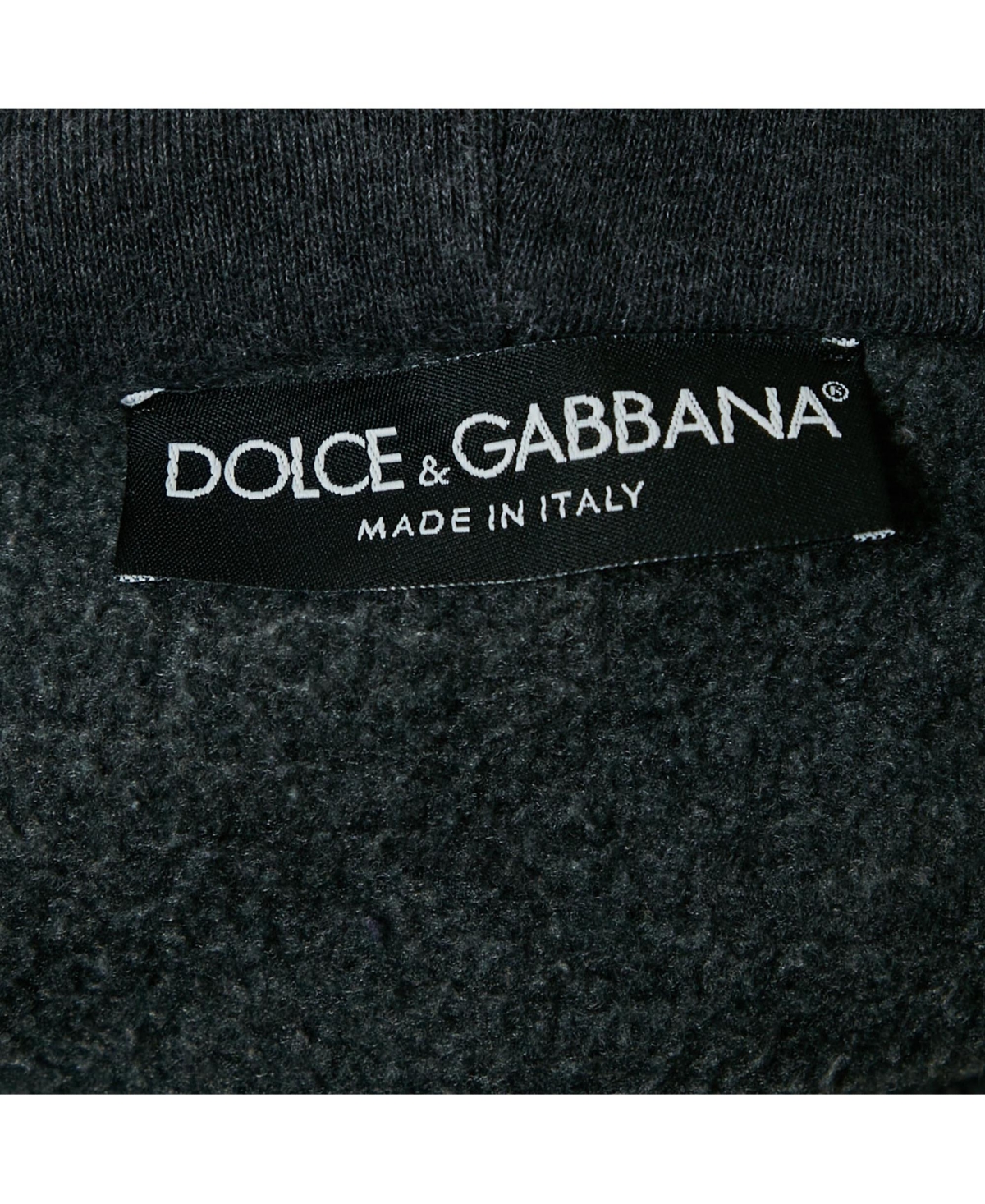 Pre-Owned Dolce & Gabbana Men's Crown Embroidered Cotton Hoodie