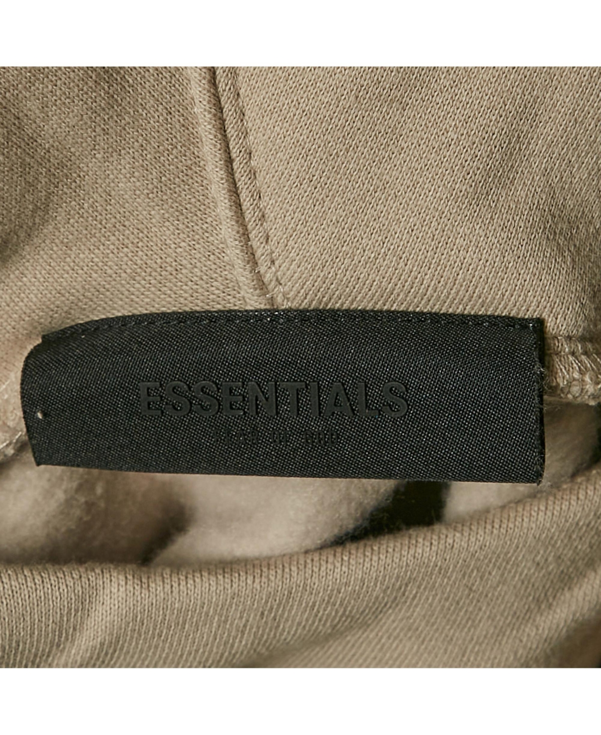 Pre-Owned Fear Of God Men's Essentials Logo Print Cotton Hoodie