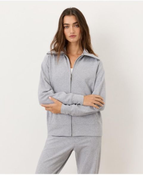 Женская куртка Pact CloudKnit Zip, цвет: Меланжевый серый
