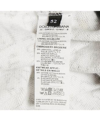 Men's White Graffiti Print Jersey Cotton Knit Sweatshirt