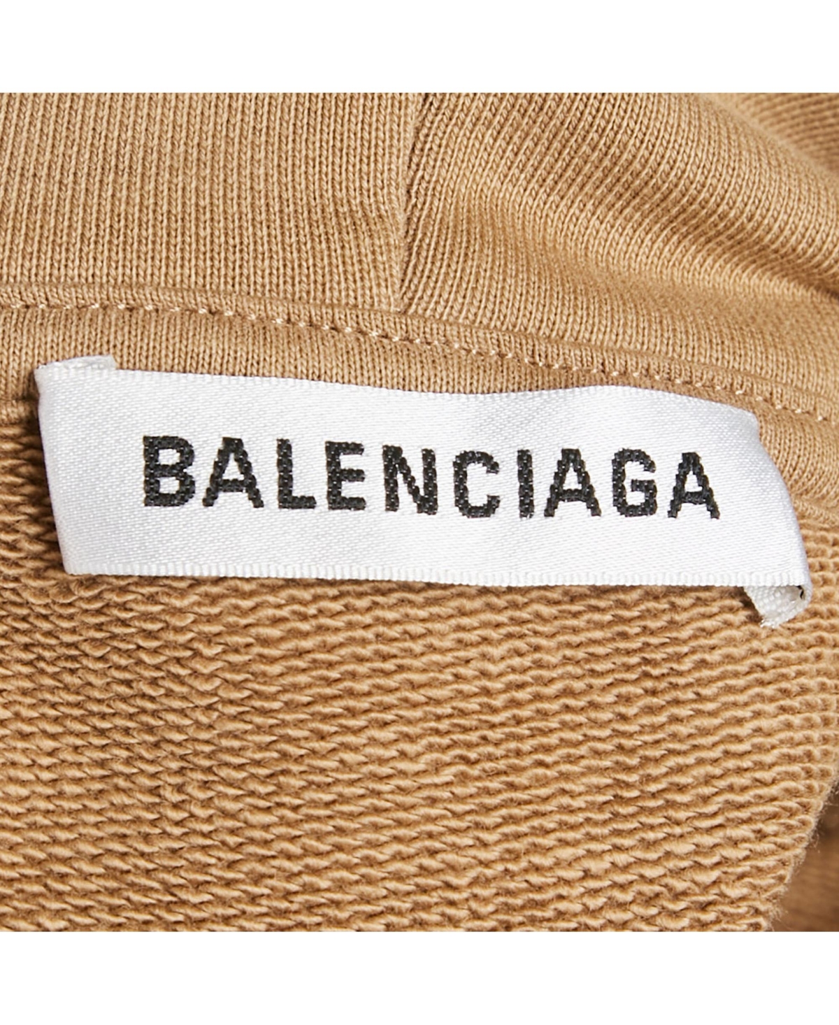Pre-Owned Balenciaga Men's Brown Cotton Oversized Hoodie