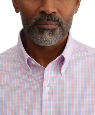 Men's Multi Plaid Long-Sleeve Dress Shirt