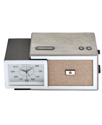 Clocks Precision Tone Silver Clock Radio