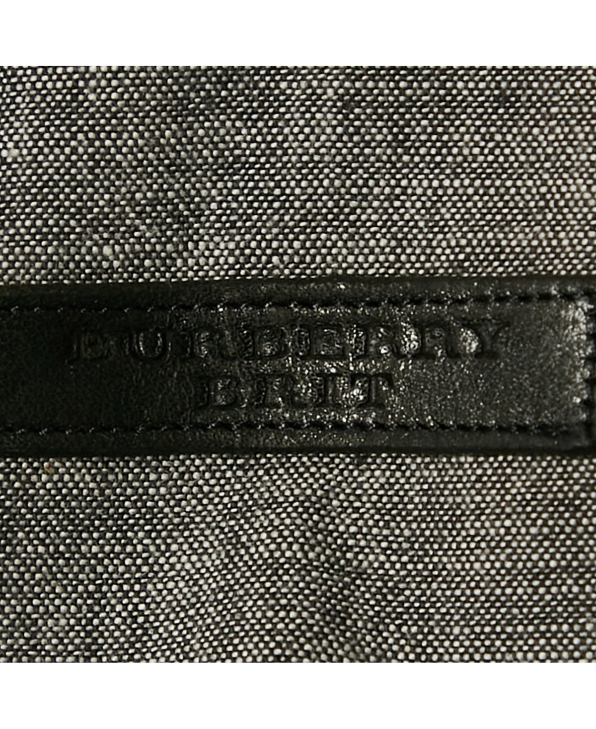 Pre-Owned Burberry Men's Grey Chambray Long Sleeve Shirt