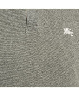 Men's Brit Grey Pique Cotton Polo T-Shirt