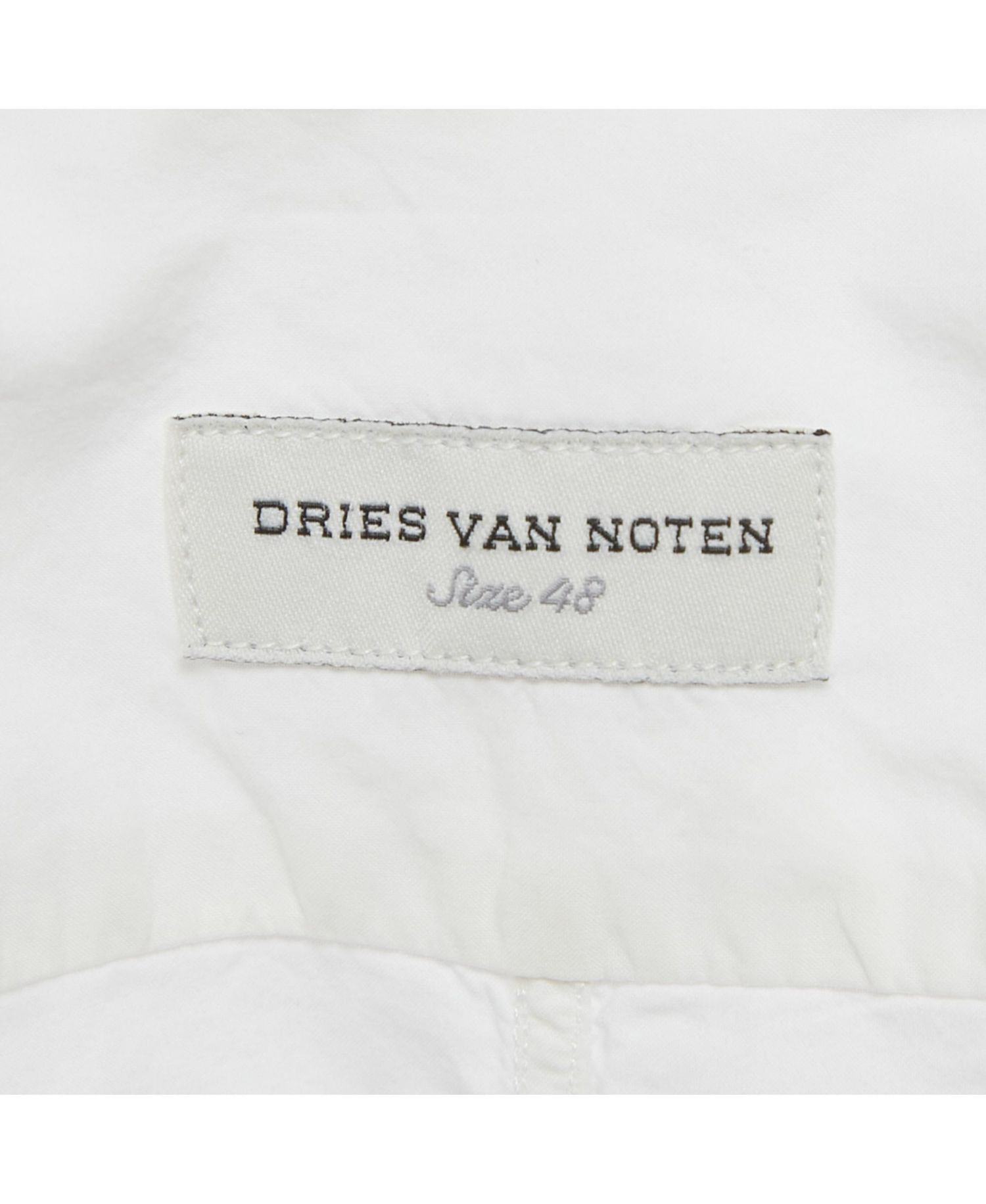 Men's White Cotton Layered Sleeve Shirt