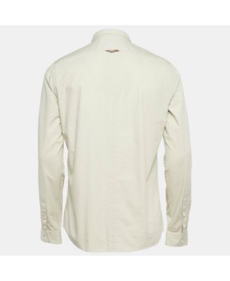 Men's Grey Cotton Long Sleeve Shirt