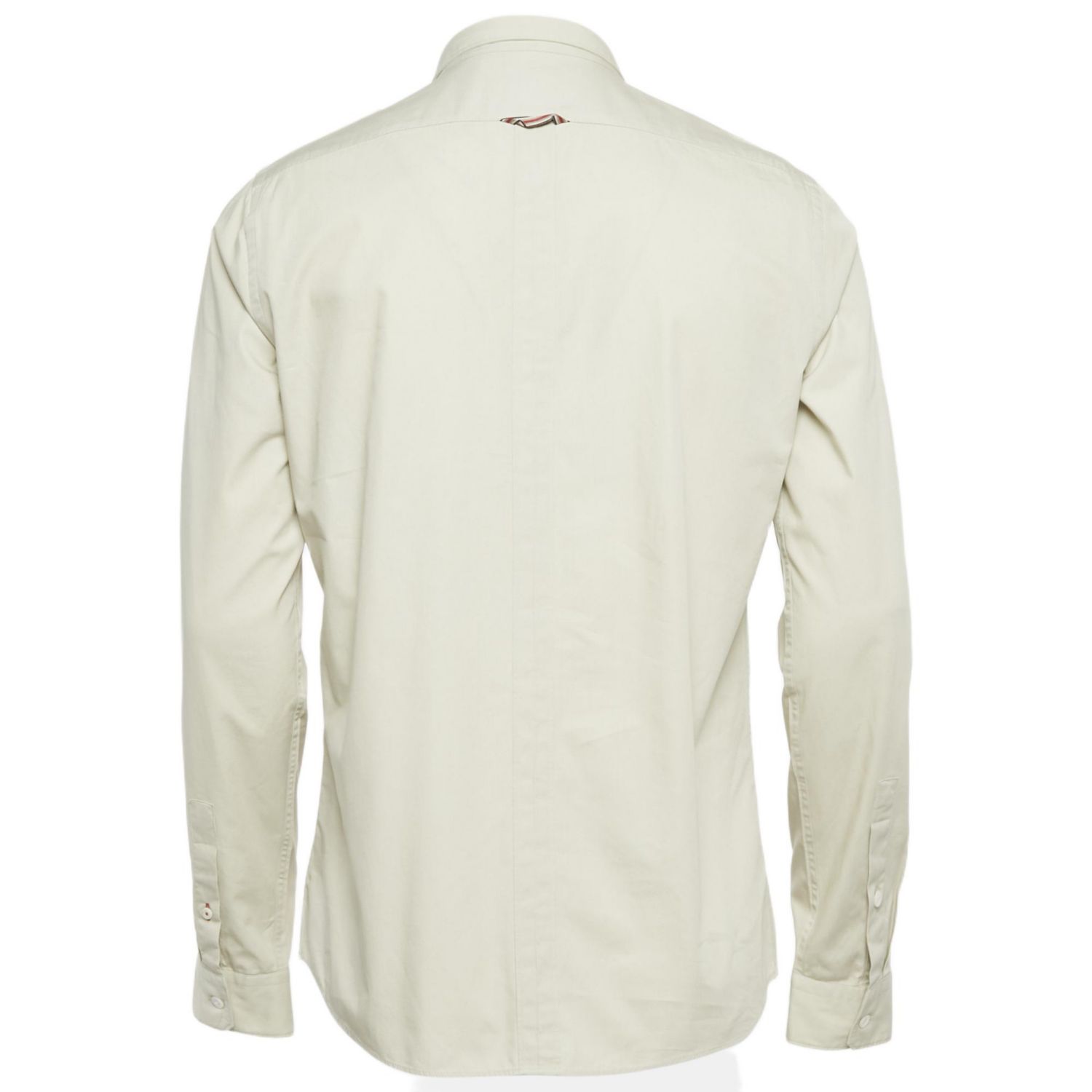 Men's Grey Cotton Long Sleeve Shirt