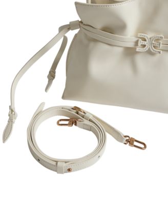 Poppy Medium Drawstring Crossbody Tote Bag