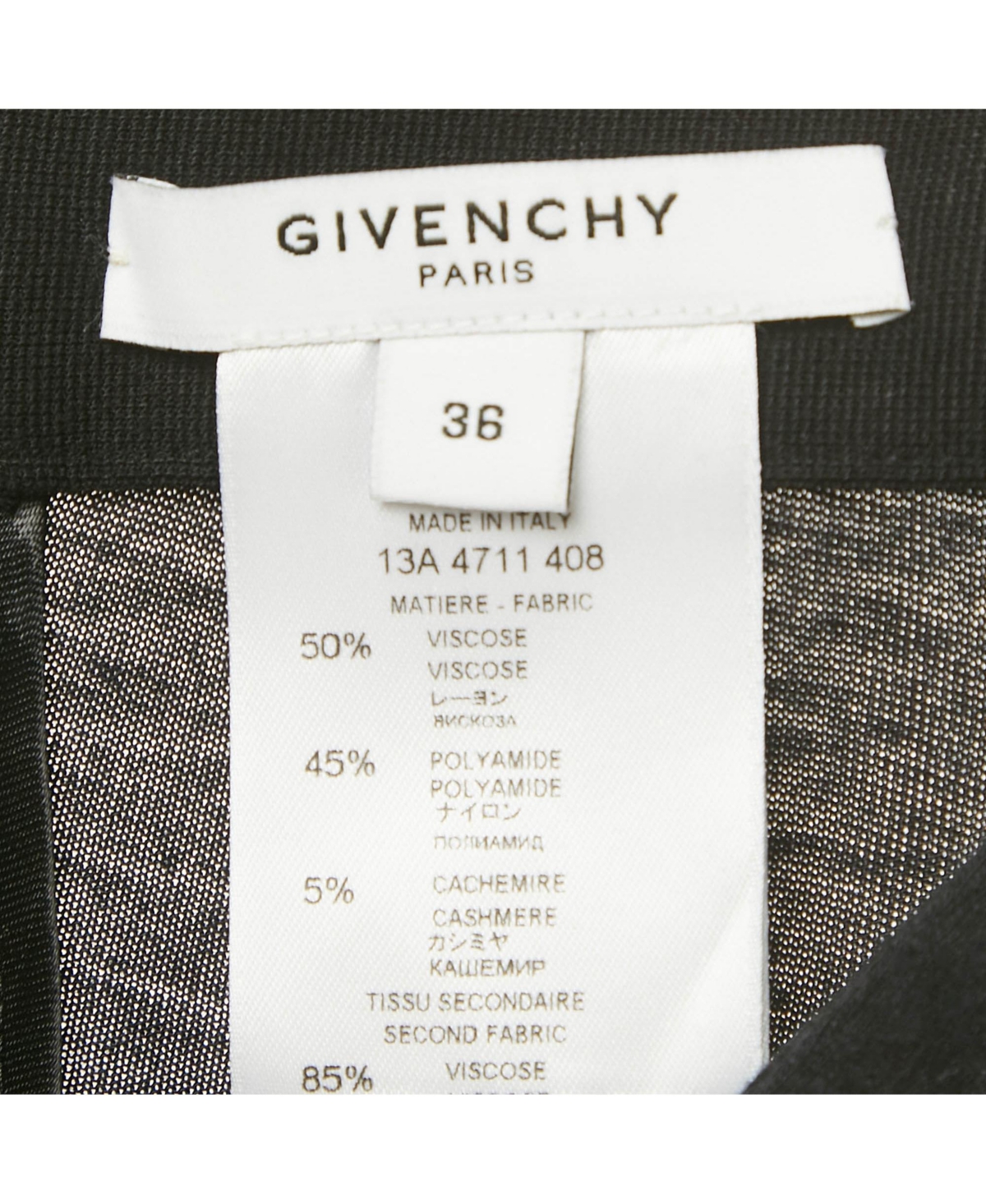 Pre-Owned Givenchy Women's Black Knit Ruffled Midi Skirt