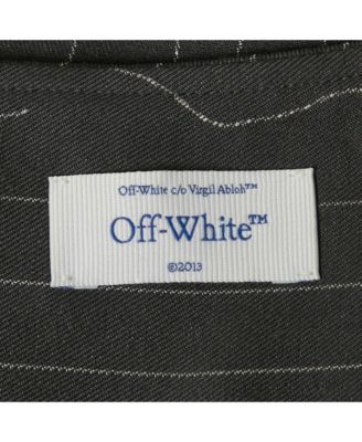 Women's Grey Pinstripe Layered Mini Skirt