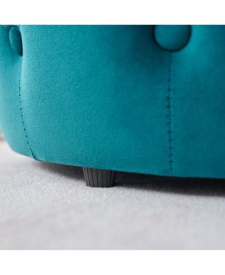 Luxurious Velvet Nesting Ottomans (Set of 2)