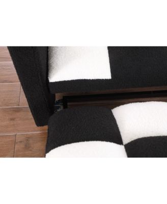  3-in-1 Sleeper Sofa Couch Bed, Small Teddy Convertible Loveseat Futon