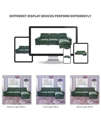 Simple modular sofa, adjustable backrest, soft, comfortable, storage