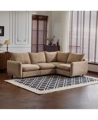 Streamdale Modular Sectional Sofa with Solid Wood Frame & Free Combination