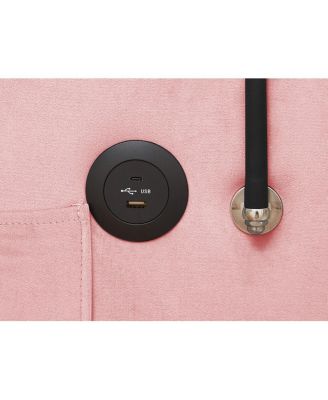 Sofa Bed Convertible Sleeper Chair, Adjustable Pull Out Folding Sofa Bed (Pink)