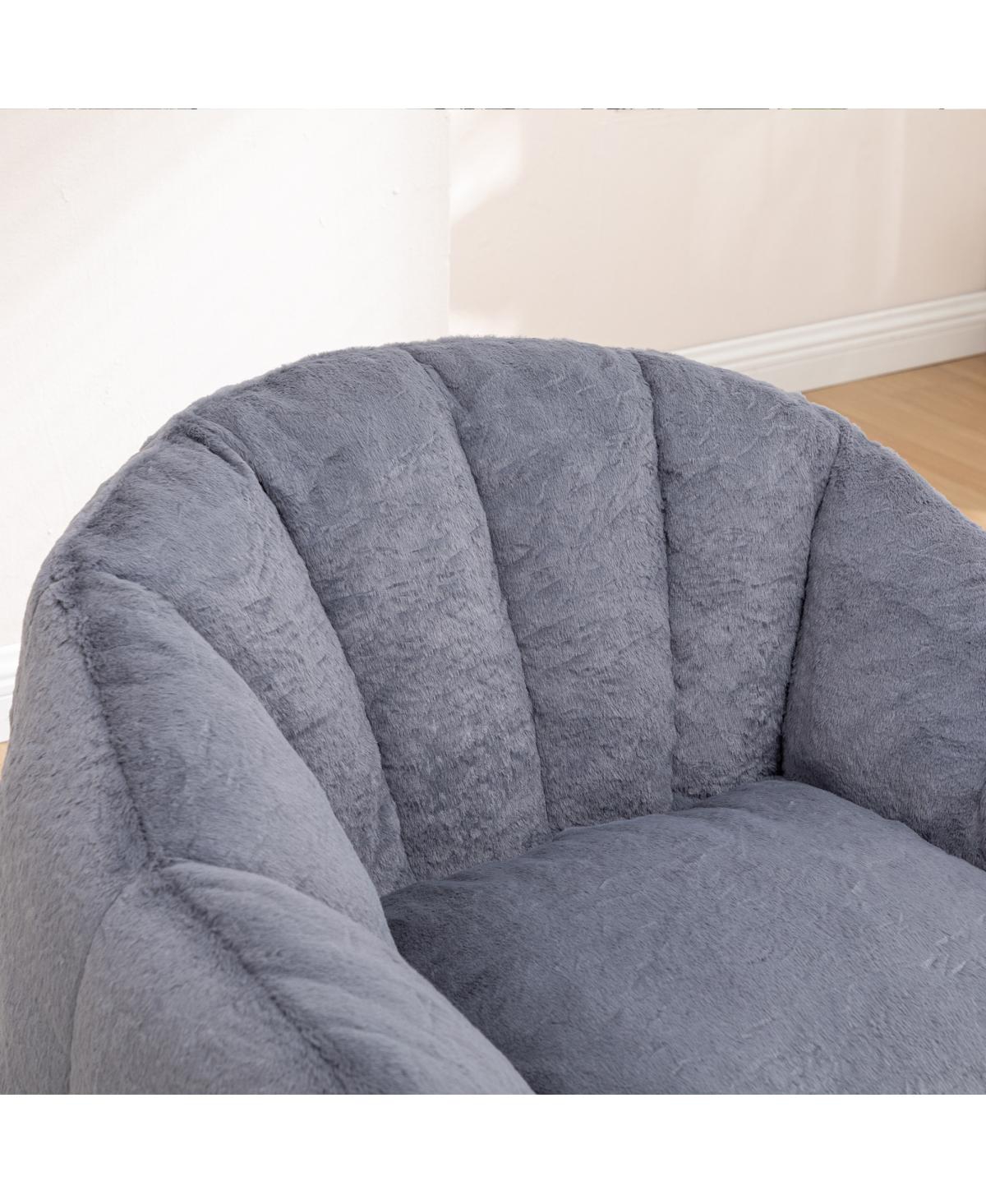 Streamdale Furniture Bean Bag Chair Sofa with Armrests, High-Density Foam Lazy Sofa for Adults