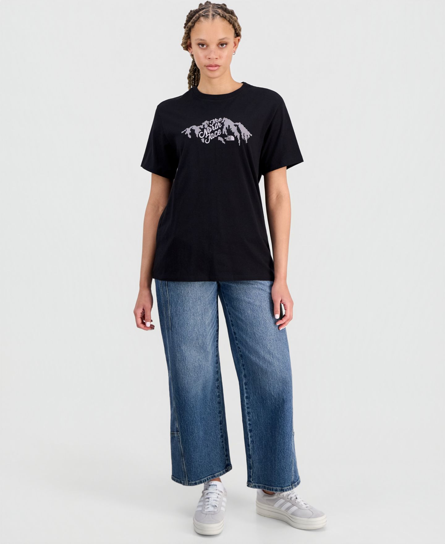 Женская футболка The North Face Evolution Sparkle Short Sleeve Graphic Cotton, цвет: Чёрный — фото 2