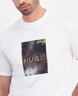 Hugo by Men's Applique Print T-Shirt