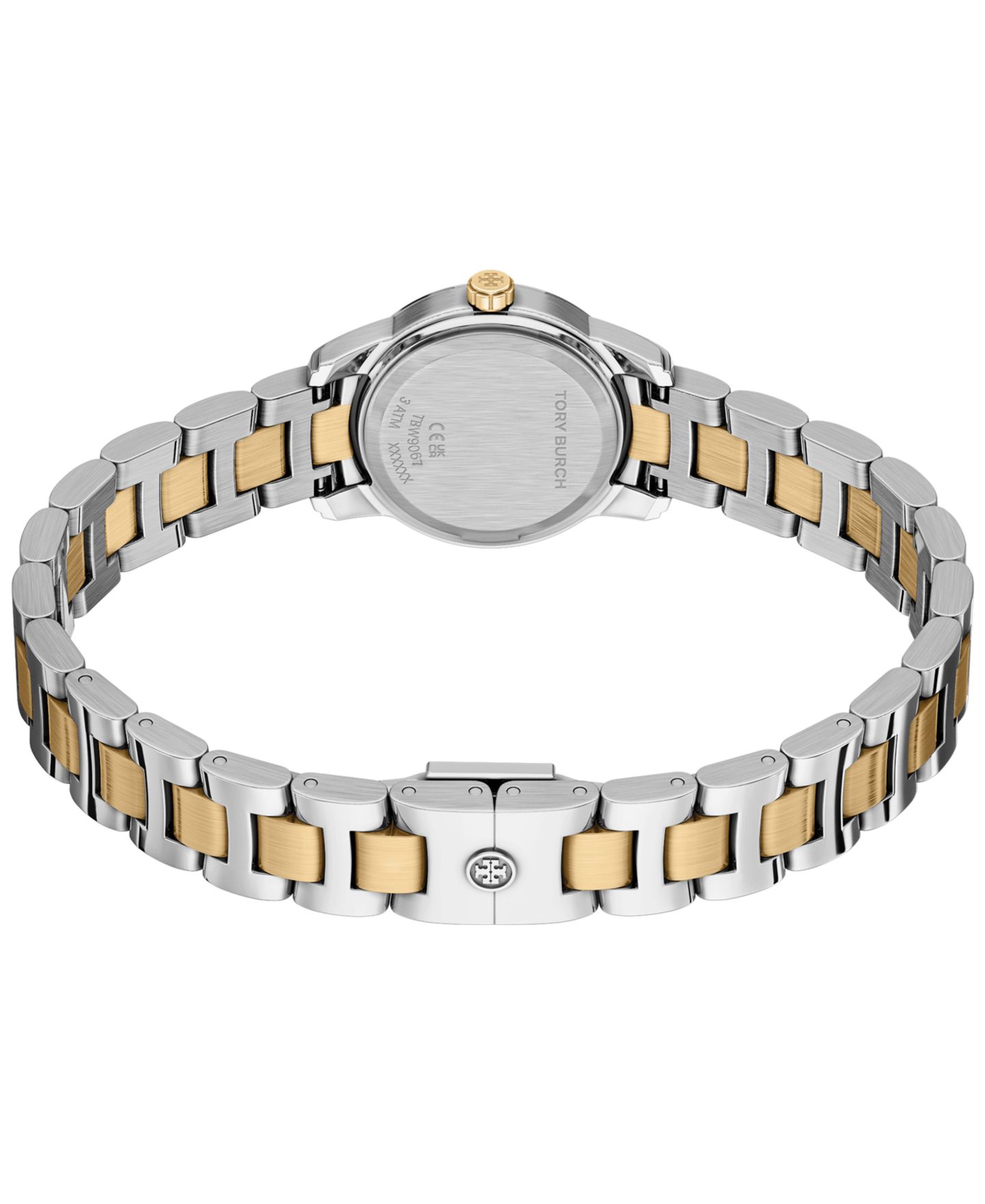 Женские часы Tory Burch The Miller Round Mini Quartz Two-Hand Two-Tone Stainless-Steel Watch, 22mm — фото 4