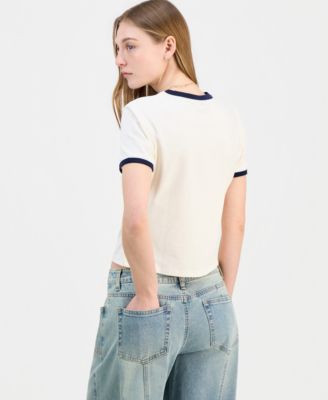 Juniors' Hello Kitty & Friends Ringer T-Shirt