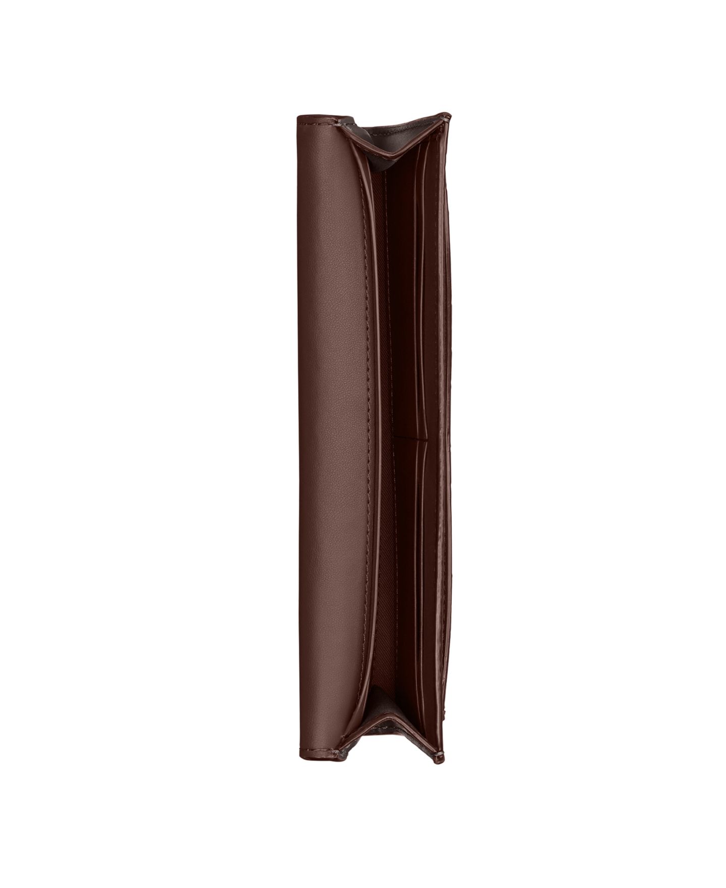 Женский кошелёк COACH Mila Signature Coated Canvas Long Flap Wallet, цвет: Латунный / Кленовый — фото 4
