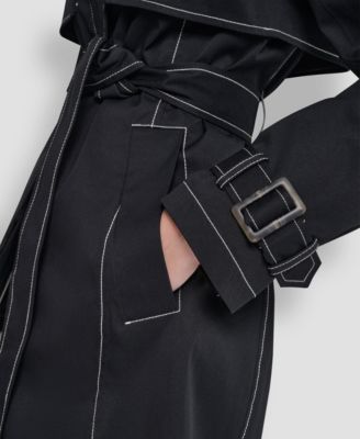 Women's Top Collar Utility Raincoat