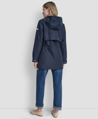 Women's Sporty Anorak Hooded Raincoat