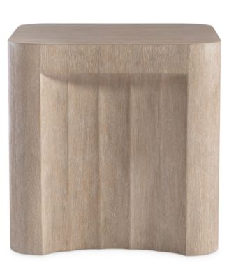 Loggia 22" Wood Scalloped Side Table