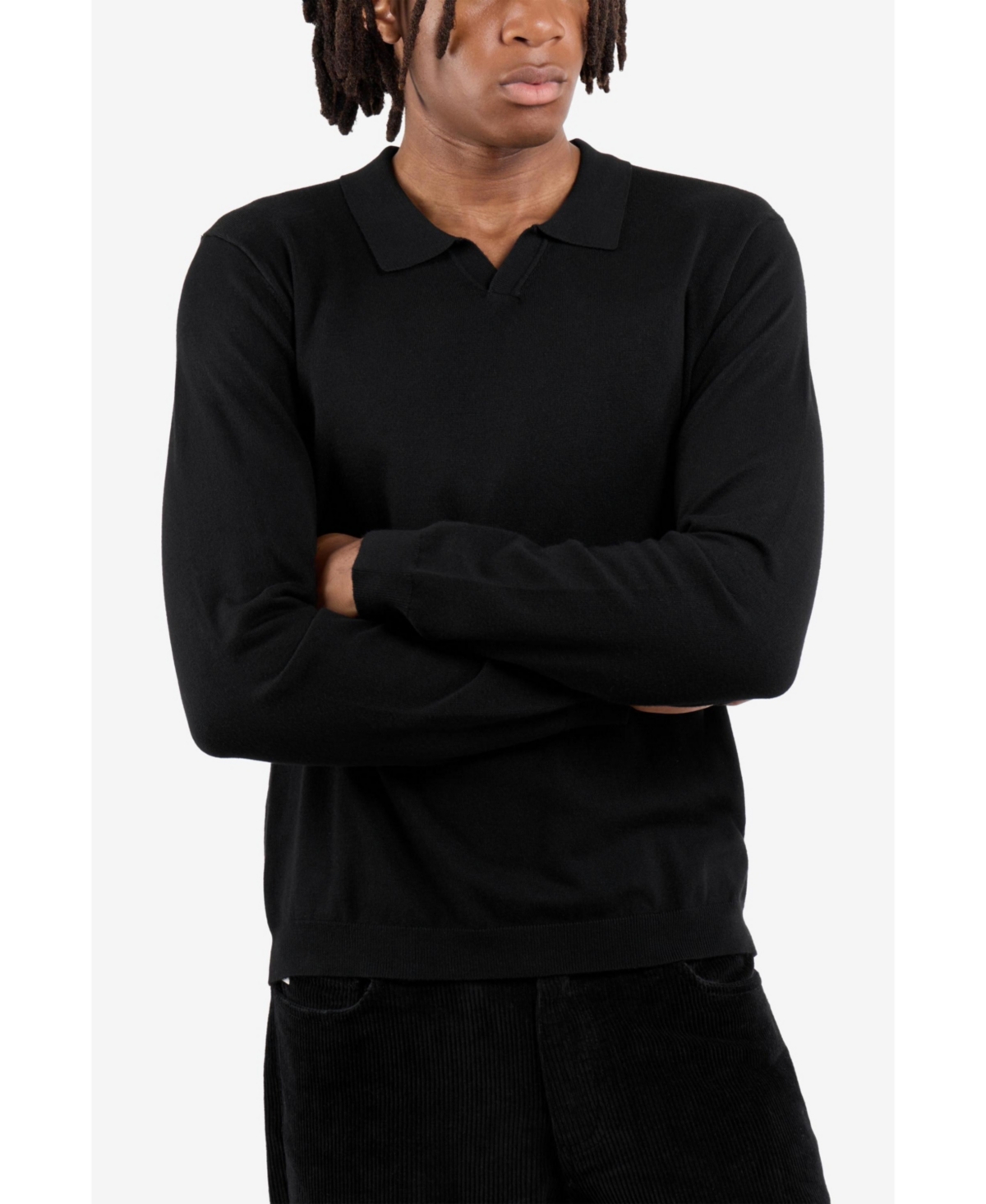 Xray Men's Long Sleeve Sweater Johnny Collar Polo