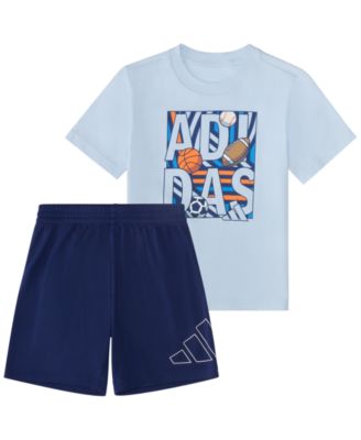 Baby Boys' Graphic Crewneck T-Shirt and Shorts, 2-Piece Set